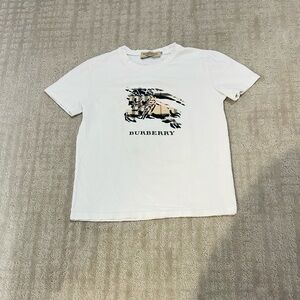 BURBERRY Girl White Short Sleeve Tshirt size 140